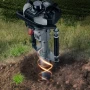 37.77cc Gas-Powered T Post Driver, 4-Stroke Engine Gasoline Fence Piling Pounder, with 3 Post Driving Head(45/55/88 mm) , 1000W 