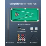 sammenklappeligt poolbord, 140 cm bærbare billardborde