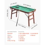 sammenklappeligt poolbord, 140 cm bærbare billardborde