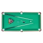 Folding Pool Table, 140cm Portable Billiards Tables, Foldable Space-Saving Entertainment Game Set Includes Ball, Cue, Rack, Chal