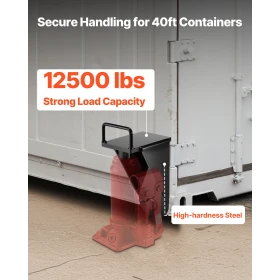 Shipping Container Jack Lug with U-Shaped Handle, 1-Pack, Storage Leveler Booster Withstands Sun & Rain, Heavy Duty Container Ja
