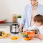 Elektrisk madhakker foodprocessor 2,5 kop glasskål kødkværnmixer