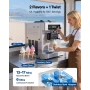 kommerciel ismaskine, 20-28L/H ydelse, 2200W 3-smags bordplade