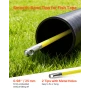 Fish Tape Fiberglass, 100M 6.3MM, Duct Rodder Fishtape Wire Puller with Stand, Cable Running Rod with Locking Mechanism, Fishing