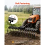 Rock Rake Tines, 6 Pack 1" x 5/16" Bolt-Mount Landscape Rake Tines Replacement, One Bolt Hole, High-strength & Heat-treated Stee