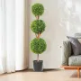 Kunstige topiarier buksbomtræer, 112 cm høje (2 stk.), 3