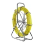 Fish Tape Fiberglass, 152M 6.3MM, Duct Rodder Fishtape Wire Puller with Stand, Cable Running Rod with Locking Mechanism, Fishing