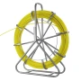 Fish Tape Fiberglass, 152M 6.3MM, Duct Rodder Fishtape Wire Puller with Stand, Cable Running Rod with Locking Mechanism, Fishing