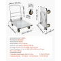 platform lastbil, 907,18 kg kapacitet, kraftig stål fladvogn
