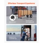 4 in 1 Hand Truck, 453.6 kg Load Capacity for 4-Wheel Mode, Convertible Hand Truck Dolly with Non-Slip Handle & Wheels, Aluminum