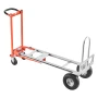 4 in 1 Hand Truck, 453.6 kg Load Capacity for 4-Wheel Mode, Convertible Hand Truck Dolly with Non-Slip Handle & Wheels, Aluminum