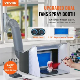 Airbrush Spray Booth Portable Hobby Airbrush Paint Spray Booth