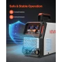VEVOR Plasma Cutter, 65A Non-Touch Pilot Arc Plasma Cutting Machine Non-High Frequency - with 2T/4T Function & Adjustable PT Tim