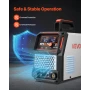 VEVOR Plasma Cutter, 65A Non-Touch Pilot Arc Plasma Cutting Machine, 220V Digital Display IGBT Inverter with 2T/4T Function & Ad