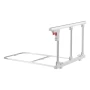 VEVOR Foldable Bed Rail for Elderly, 70 cm Bedside Assist Rail with Fixing Strap, Adjustable Height Pipe Bedside Cane, High-Stre