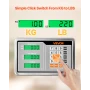 Computing Digital Platform Scale, 300 kg Load, 50 g High Accuracy, Electronic Floor Scale with LB/KG, Tare, Price Calculator, AC