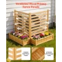 Wooden Privacy Fence, 914 x 1143 mm Air Conditioner Fence, 2