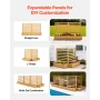 Wooden Privacy Fence, 914 x 1143 mm Air Conditioner Fence, 2