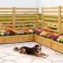 Wooden Privacy Fence, 914 x 1143 mm Air Conditioner Fence, 2