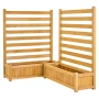 Wooden Privacy Fence, 914 x 1143 mm Air Conditioner Fence, 2