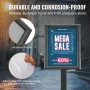 Pedestal Sign Holder, 8.5 x 11 Inch Vertical and Horizontal