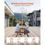 Kids Picnic Table with Umbrella, 3-in-1 Sand & Water Table