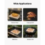 Pizza Stone, 38 x 30 cm Rectangular Cordierite Pizza Stone, Extra Large Baking-Stone with Scraper, 15 mm Thick Heat-Resistant Co