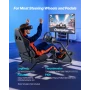 Racing Wheel Stand, Heavy-Duty Simulator Cockpit Steering Wheel