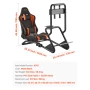 Racing Wheel Stand, Heavy-Duty Simulator Cockpit Steering Wheel