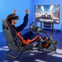 Racing Wheel Stand, Heavy-Duty Simulator Cockpit Steering Wheel