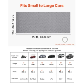 Garage Floor Roll, 2.28 x 6.1 m Garage Flooring Mat, 2.2 mm
