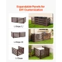 Wooden Privacy Fence, 1230 x 945 mm Air Conditioner Fence, 3