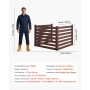 Wooden Privacy Fence, 1230 x 945 mm Air Conditioner Fence, 3