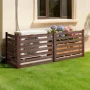 Wooden Privacy Fence, 1230 x 945 mm Air Conditioner Fence, 3