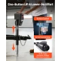 Electric Trailer Jack, 2268 kg Capacity, Electric Power Tongue Jack with Waterproof Protective Cover & LED Light for Travel Trai