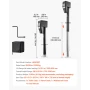 Electric Trailer Jack, 2268 kg Capacity, Electric Power Tongue Jack with Waterproof Protective Cover & LED Light for Travel Trai
