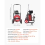 Drain Cleaner Machine 30m x 10.5mm, Auto Feed Sewer Snake Auger