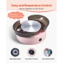 Mini Pottery Wheel, 158 mm Turntable, Forward and Reverse Rotation, Adjustable Speed, Electric Clay Wheel for Kids and Beginners