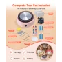Mini Pottery Wheel, 158 mm Turntable, Forward and Reverse Rotation, Adjustable Speed, Electric Clay Wheel for Kids and Beginners
