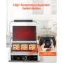 Commercial Panini Grill, 2200W Electric Sandwich Panini Maker, Stainless Steel Sandwichs Press Grill with Handle and Temp Contro