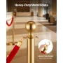4 stk. Red Velvet Stanchion Ropes, 1,5 m Crowd Control