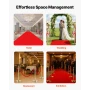 4 stk. Red Velvet Stanchion Ropes, 1,5 m Crowd Control