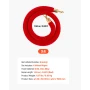 4 stk. Red Velvet Stanchion Ropes, 1,5 m Crowd Control