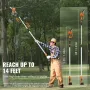 2-i-1 trådløs stangsav & mini-motorsav, 20V 2AH Battery Pole
