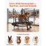 Dog Treadmill for Medium/Large Dogs, Pet Running Machine Pacer Slatmill with Stepless Adjustment, Brake & Wheels, Upgrade Plasti