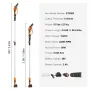 2-in-1 Cordless Pole Saw & Mini Chainsaw, 20V 2Ah Battery Pole Chainsaw, 12.7cm Cutting Capacity 243.8 cm Reach Pole Saw for Bra