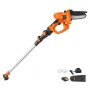2-i-1 trådløs stangsav & mini-motorsav, 20V 2AH Battery Pole