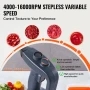 Commercial Immersion Blender, 350W Heavy Duty Hand Mixer, 12 inch Stepless Variable Speed Mixer with Stainless Steel Blade, Mult
