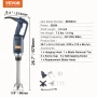 kommerciel dyppeblender, 350 W Heavy Duty håndmixer, 12 tommer