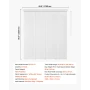 Panel Track Rullegardiner, Udtrækkelig Spor fra 116 cm til 218